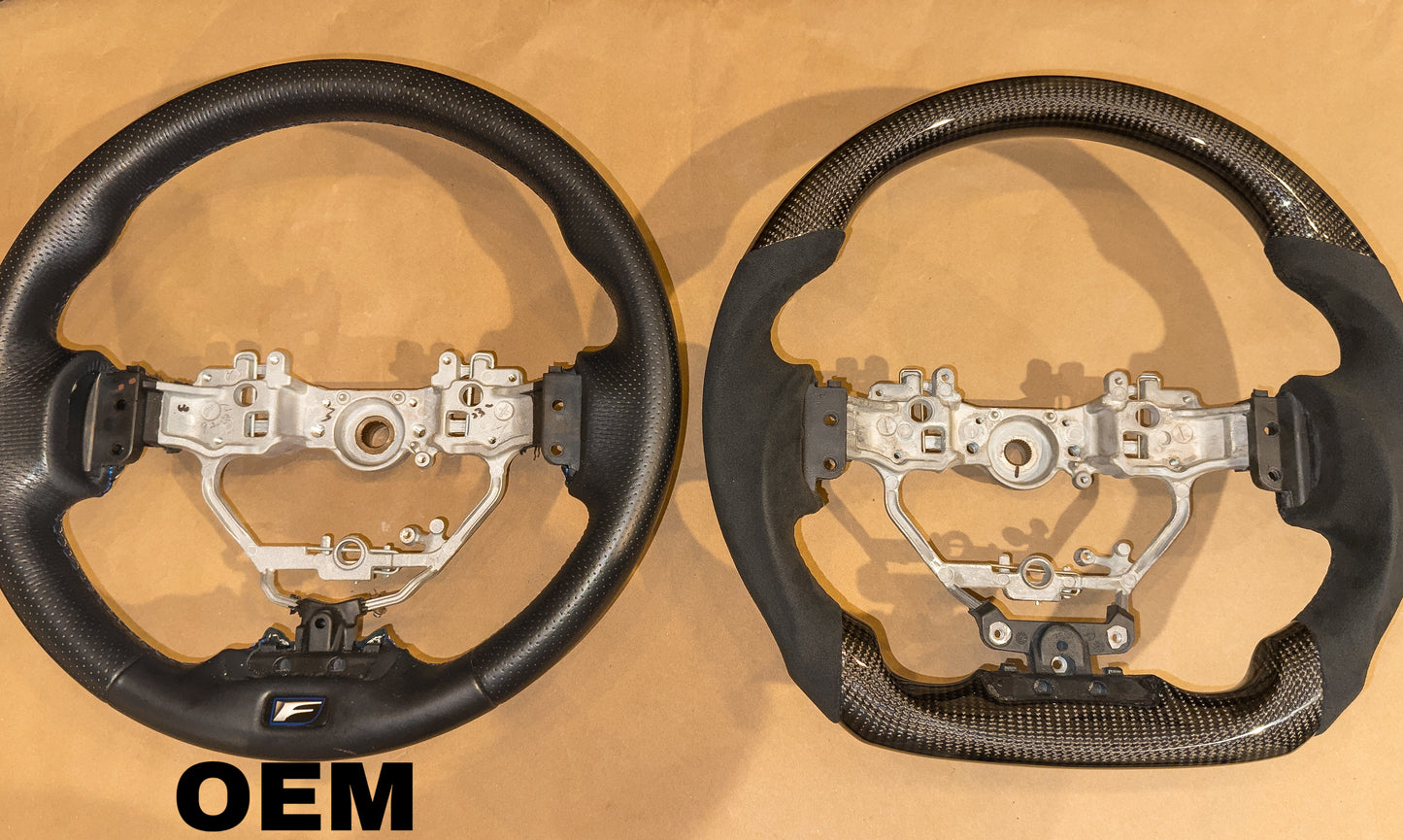 2015-2024 USC10 Lexus RC F Carbon Fiber Alcantara Steering Wheel
