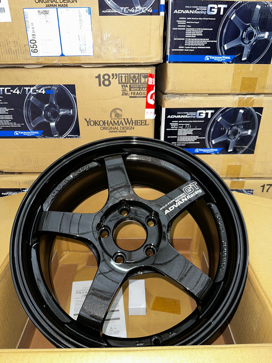 [FULL SET] Advan GT Beyond Racing Titanium Black 17x8 ET45 5x114.3