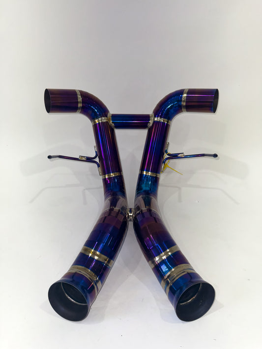TopSpeed McLaren 570s 570GT 2016-2019 Race Spec H-Pipe 100% Full Titanium Exhaust System | No Valves