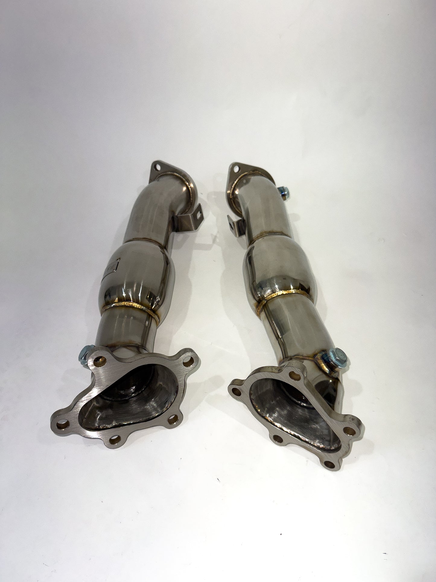 TopSpeed Nissan GTR R35 2009-2019 Stainless Steel Turbo Resonated Down Pipe