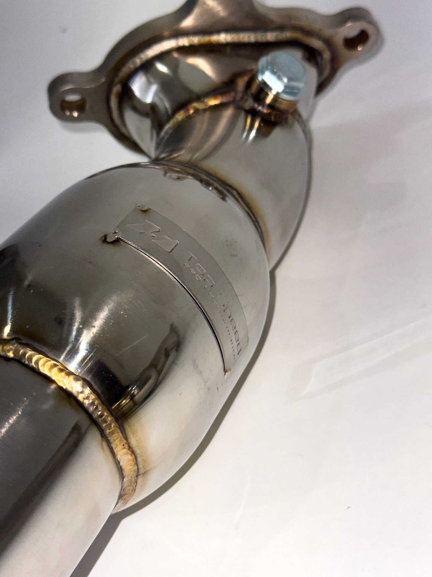 TopSpeed Nissan GTR R35 2009-2019 Stainless Steel Turbo Resonated Down Pipe