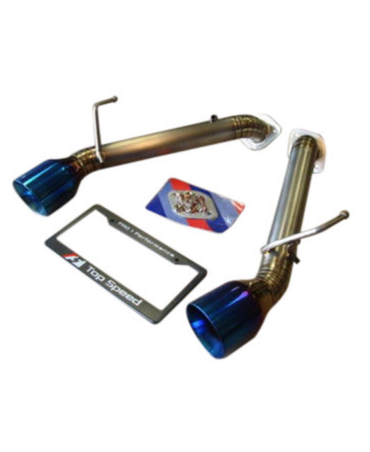 TopSpeed Infiniti G37 Coupe 2008-2013 / Q60 COUPE / 370Z Z34 2009-2021 Top Speed Pro-1 Full Titanium Straight Axle-Back Exhaust System