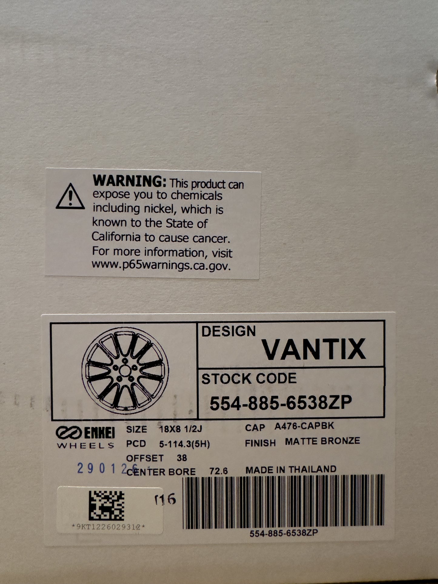 [FULL SET] Enkei Vantix Matte Bronze 18x8.5 ET38 5x114.3